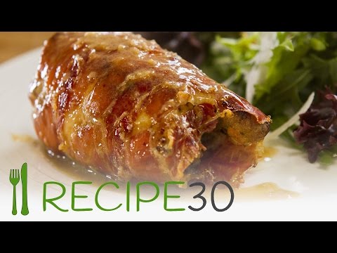 Chicken thigh filled with Greek amp Italian flavors wrapped in prosciutto recipe - By Recipe30