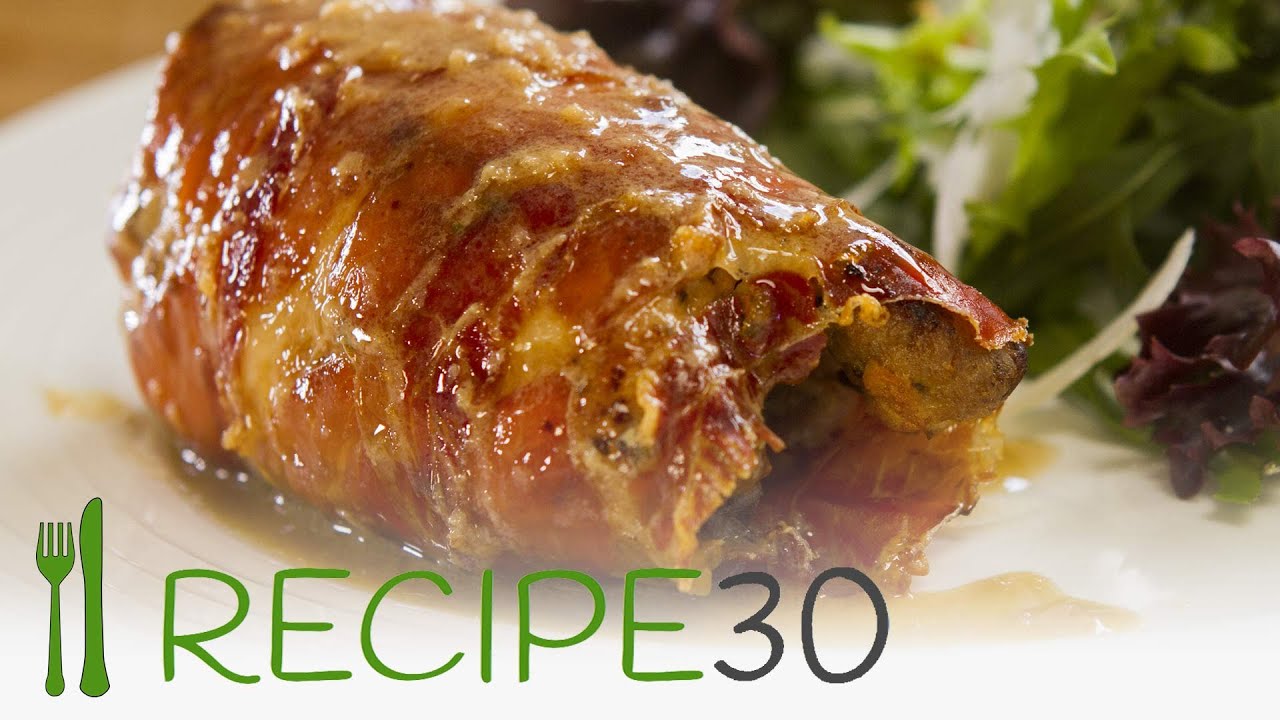 Chicken thigh filled with Greek & Italian flavors wrapped in prosciutto recipe - By Recipe30