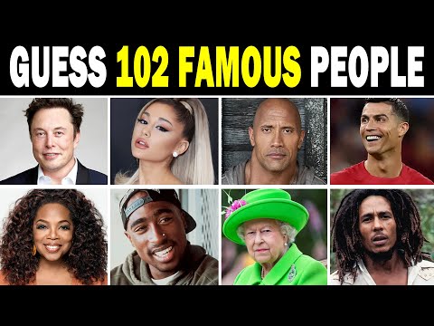 Guess the FAMOUS PERSON! - 102 of the MOST Famous People in the World Quiz