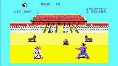 Way of the exploding fist gameplay on the CPC