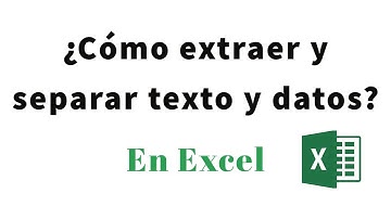 Extraer y separar texto y datos en Excel | Funciones DERECHA, IZQUIERDA Y EXTRAE | Texto en Columnas