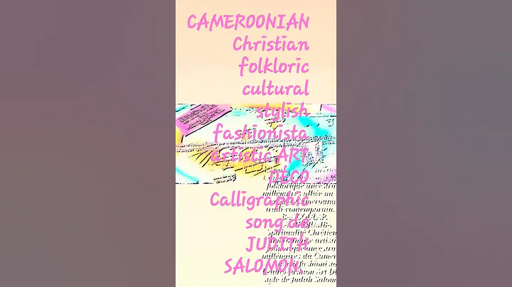 LA MEDJUMBA Cameroonian folkloric cultural Artisti...