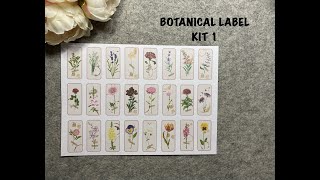 Botanical Label Digital Kit - New Release