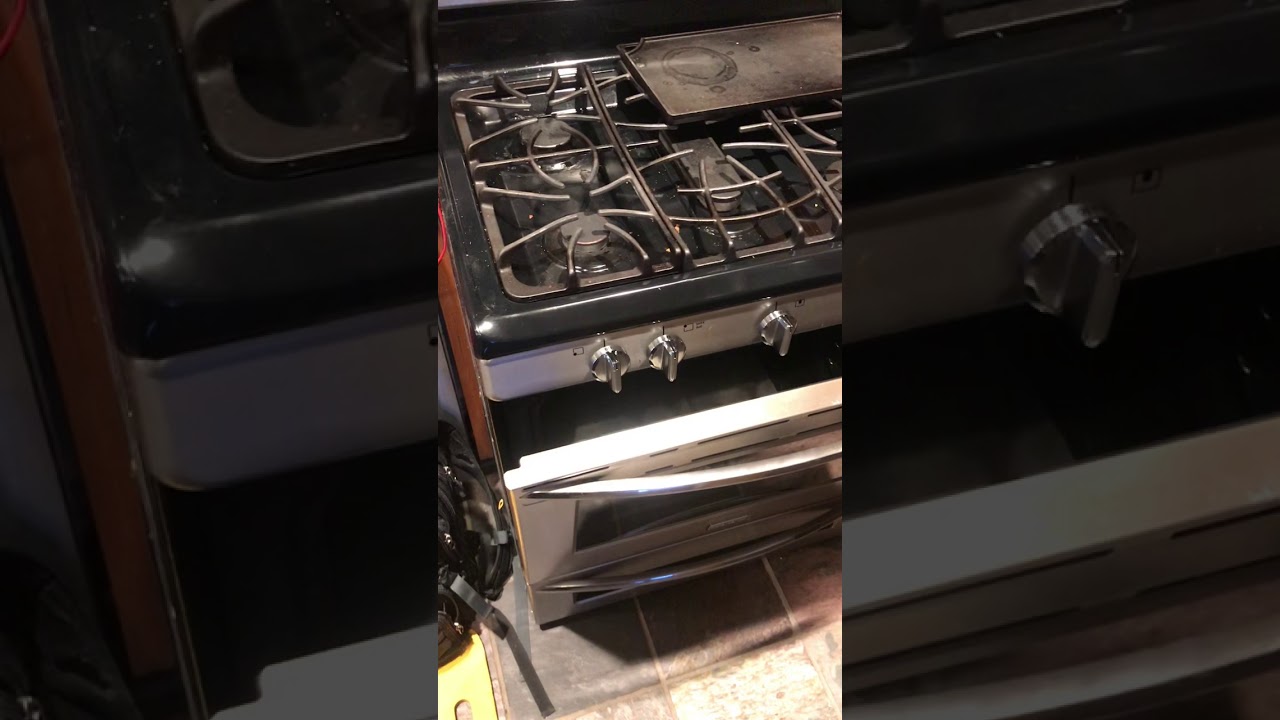 Gas smell coming from oven while baking fixed! - YouTube