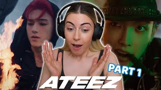 k-pop newbie reacts to ATEEZ (bouncy, guerrilla, wonderland, halazia) *k-pop reaction*