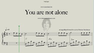 You are not alone  -  Easy Piano