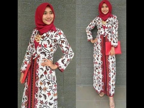 LAGI TREND Model Gamis Batik Modern Terbaru Cantik 