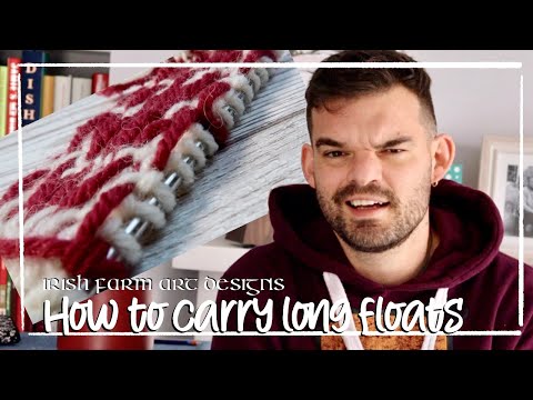 How to catch long floats without stopping in fair isle or stranded colour work. Knitting tutorial.