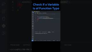 JavaScript Program to Check If a Variable is of Function Type #codesecret #programming