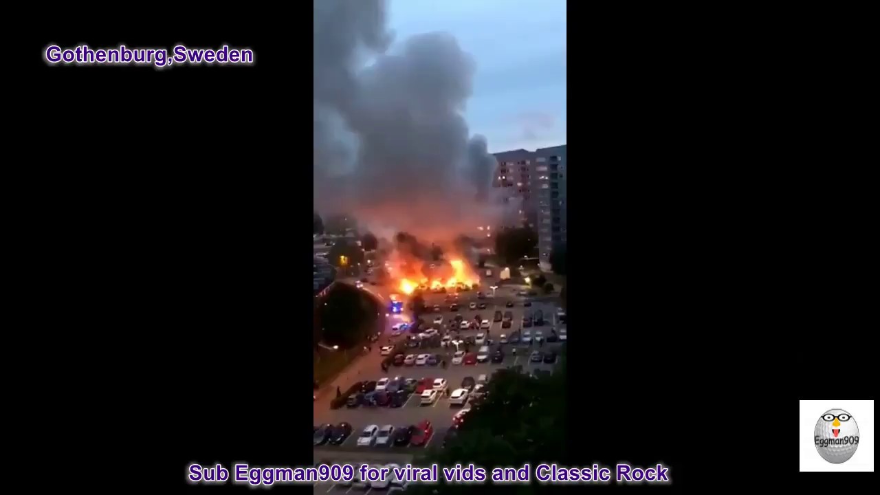 Gothenburg, Malmö and Helsingborg violence in Sweden 8/13/2018