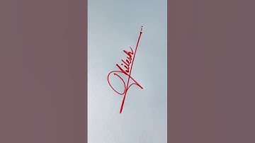 Nilesh Name Signature || How to write N Name Signature || Most stylish N name signature