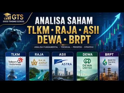 📈 Analisa Saham TLKM, RAJA, ASII, DEWA, BRPT | Update Pergerakan Market