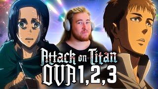 First Time Watching ATTACK ON TITAN: OVA 1, 2, 3 Reaction