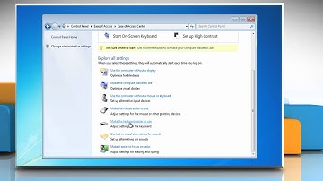 Windows® 7: Use keyboard to move cursor using MouseKeys
