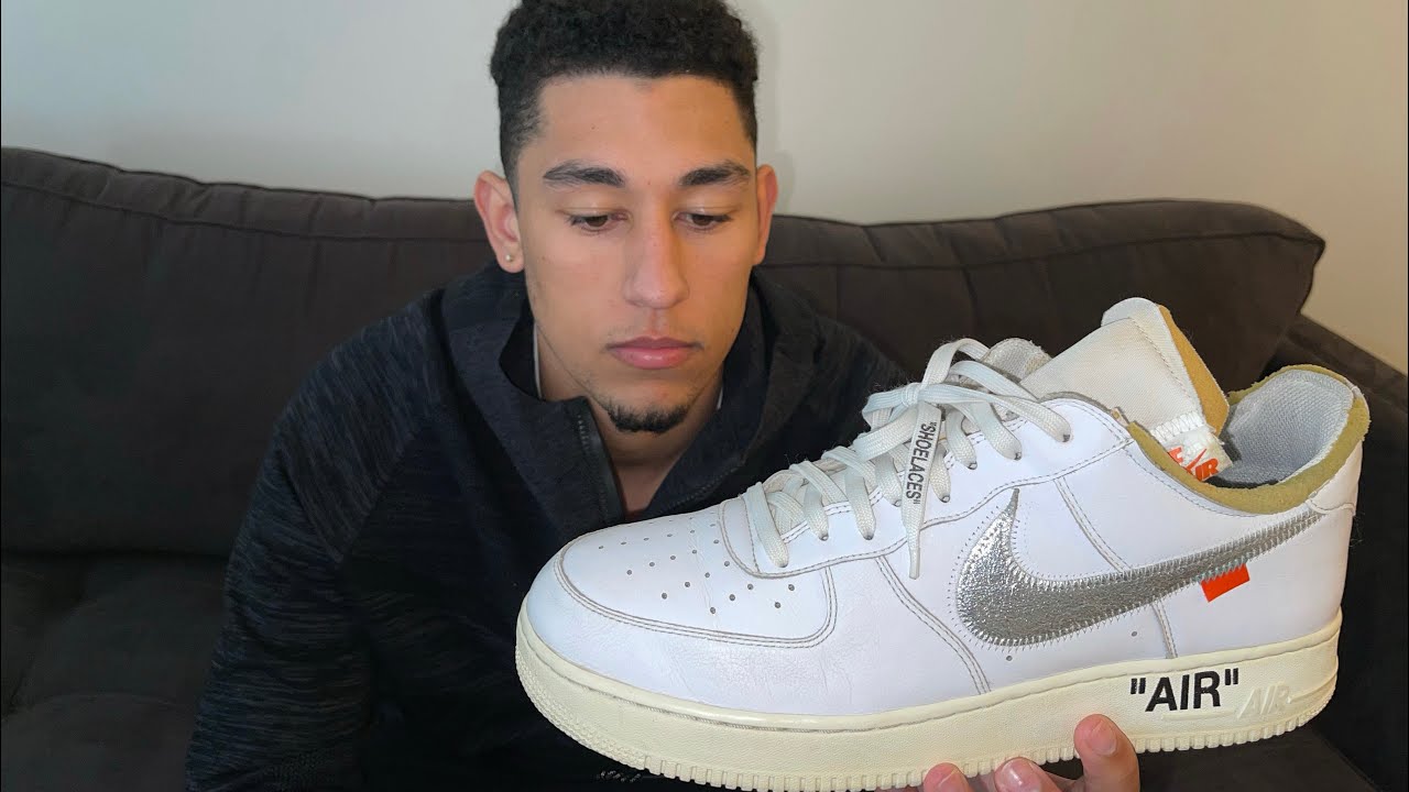 Nike Air Force 1 OFF WHITE MCA Crease Removal 