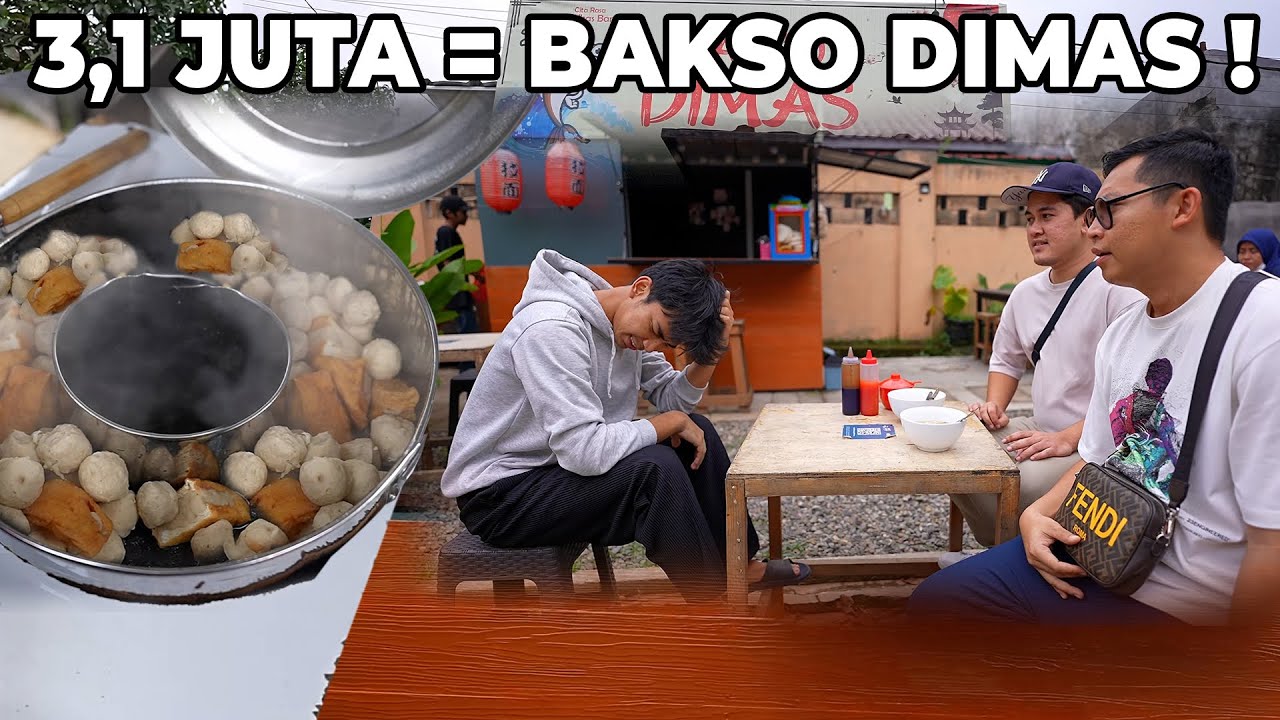 DIMAS AHMAD JUAL BAKSO, DIKIRA BORONGNYA SETINGAN !