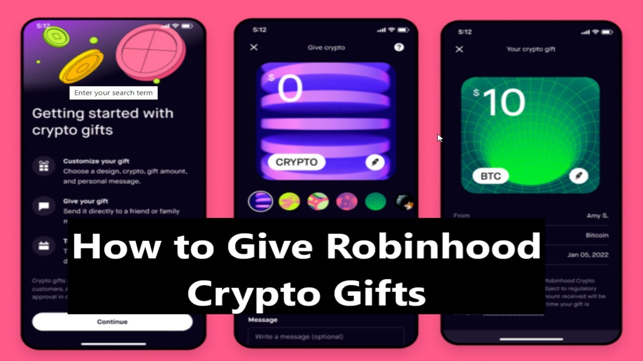 robinhood crypto gift card