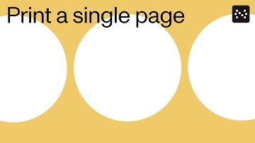 Web SDK: Print a single page