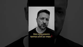 Україна не буде чекати поки р0s!я дозріє до завершення війни❗️😡 #news #зеленський #політикаукраїни