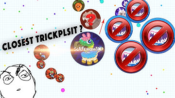 CLOSEST TRICKSPLIT EVER ? // AGAR.IO INSANE WIN COMPILATION