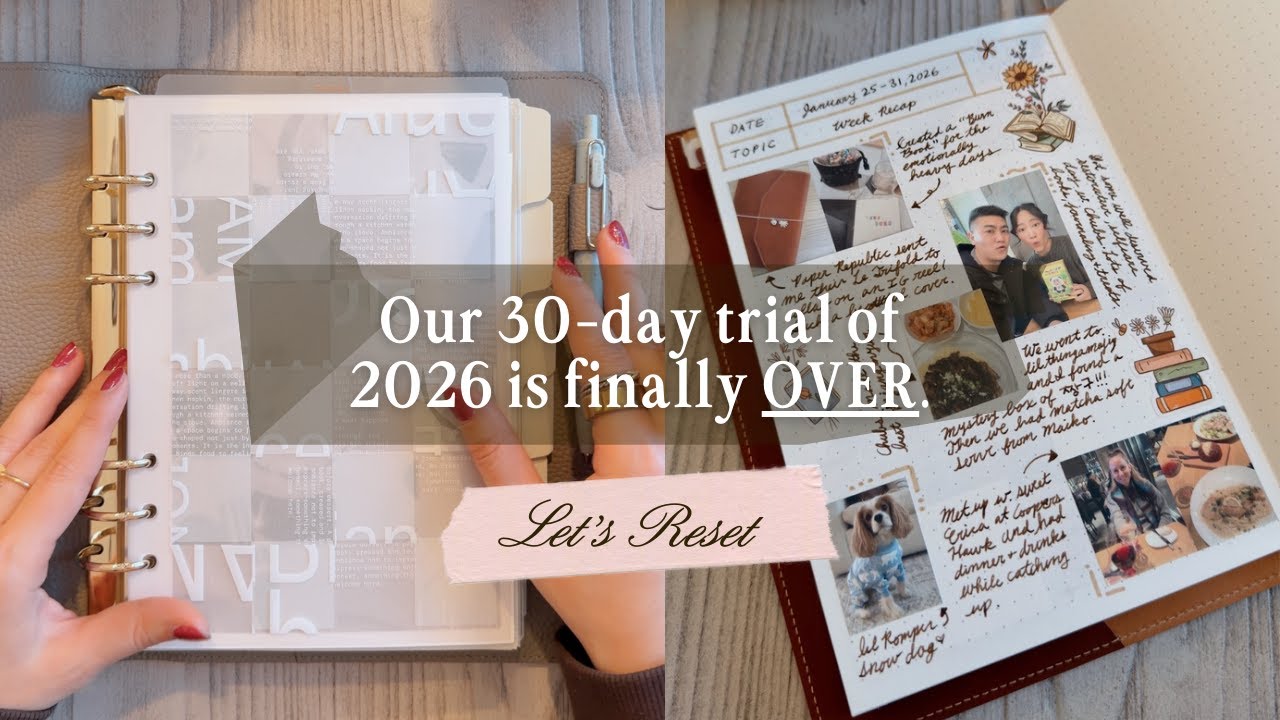 Ежемесячная аналоговая перезагрузка: план на февраль со мной и просмотр дневника за январь 💌