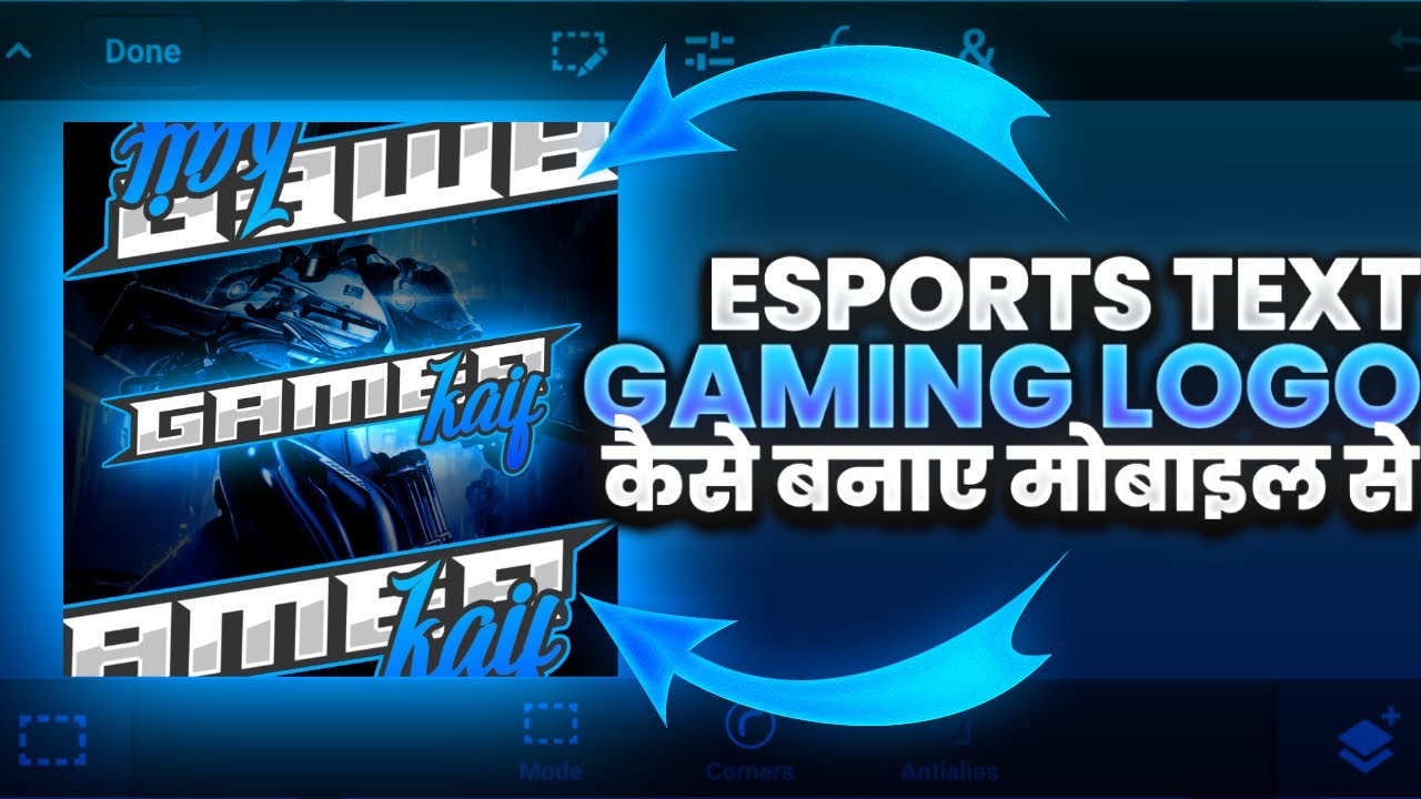 Create Esports Gaming Text Logo on Android | Text Logo Tutorial On ...