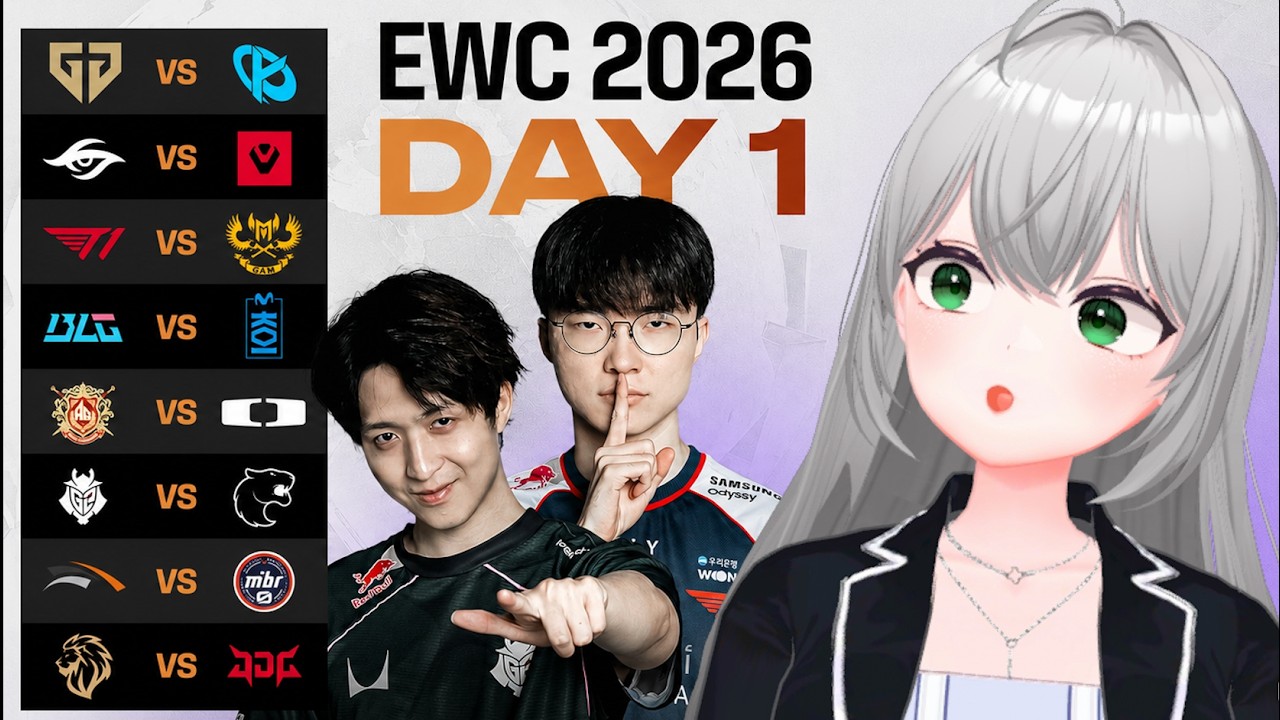 🔴 EWC 2026 - League of Legends - DAY 1 COSTREAM ( •̀ ω •́ )✧