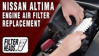 How to Replace Engine Air Filter 2009 Nissan Altima L4 2.5L | TA15703, AF4030