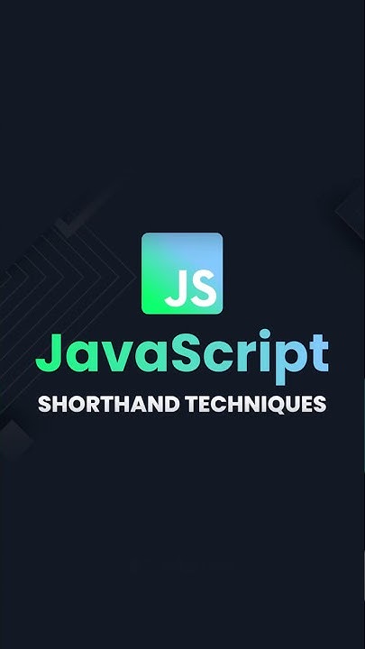 8 MUST KNOW shorthand JavaScript techniques! - #javascript #coding # ...
