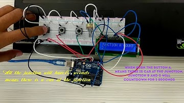 Smart Traffic Light with LCD using Arduino