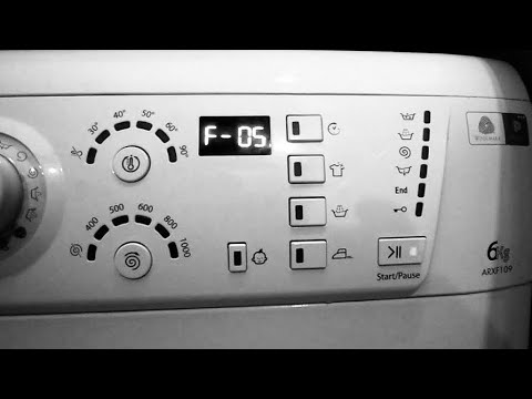 Lavatrice Hotpoint Ariston guasto F5 - F05 - YouTube
