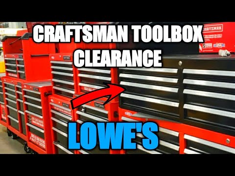 CRAFTSMAN TOOLBOX CLEARANCE FIND! #lowesclearance #toolclearance  #craftsmanclearance #clearance 