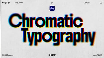How to Make Cool Chromatic Aberration Typography in After Effects!