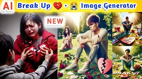 Break Up 💔😭 AI Photo Editing | Break Up AI Image Generator | Bing Image Creator Tutorial