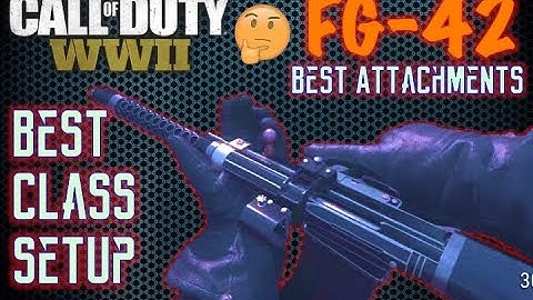 Best FG42 Class Setup (BEST ATTACHMENTS) | Call of Duty WW2
