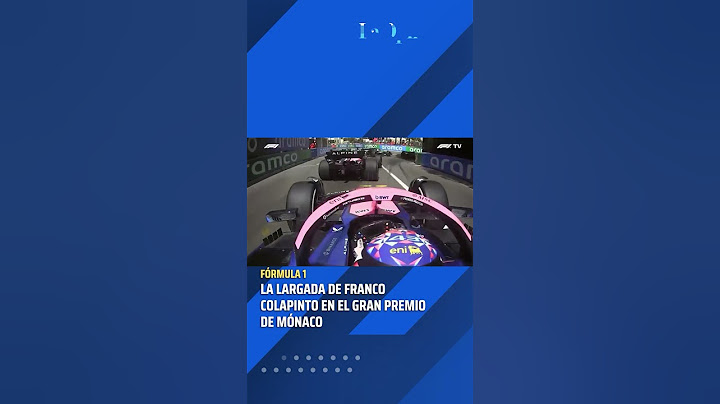 Fórmula 1: ¡Así fue la largada de Franco Colapinto en el GP de Mónaco