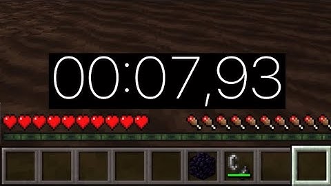 Entering The Nether in 8 Seconds - New MCPE Record