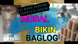 segini modal bikin baglog, beserta rincian bahan baku dan upah kerjanya