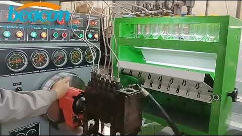 12PSB H operation video（Manual）diesel fuel injection pump test bench mini12PSB EPS619