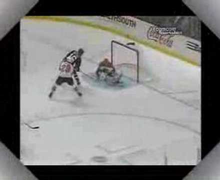 Antero Niittymaki makes an early save