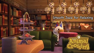 ASMR Animal Crossing Cafe Bookstore 1 hr of Smooth Jazz