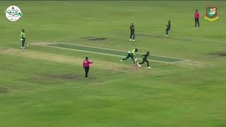 Wicket Abdul Samad Run Out By The Sharp Combination Of Afif Hossain And Mehidy Hasan Miraz.