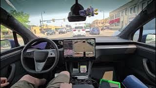 Red Oaks Dash! 🐾 Tesla FSD 13.2.9 | HW4 | Joy & Jethro’s Hyperlapse Detour 🐶🚀