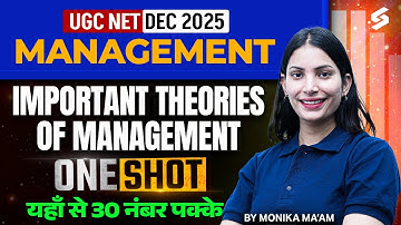 UGC NET Management Paper 2 Marathon Class | important Theories Of Management UGC NET By Yogita Mam