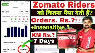 How much do zomato riders earn? || Target Insensitive || zomato salary || Zomato Rate Card