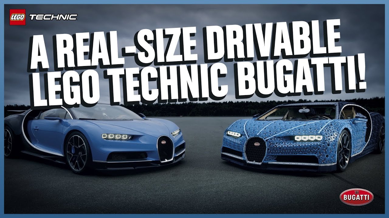 The Amazing Life-size LEGO Technic Bugatti Chiron that DRIVES!