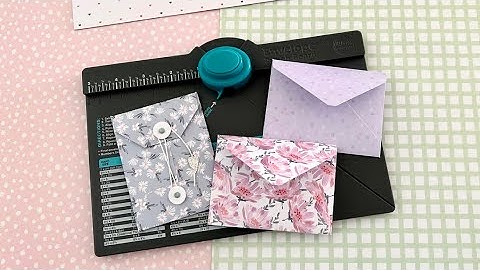 💌 WRMK Envelope Punchboard - Envelope & Coin Envelope 3x4 Card Size  ✂️ TUTORIAL 6x6 Paper✂️