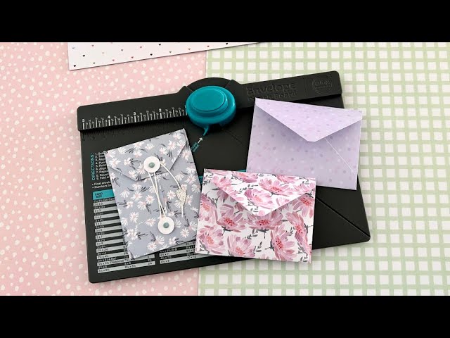 SDJMa Envelope Punch Board,The Easiest Envelope Maker Exquisite Envelope  DIY Gifts for Friends, Family and Lovers 