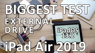 iPadOS External Drive Test HDD, iPad Air 2019