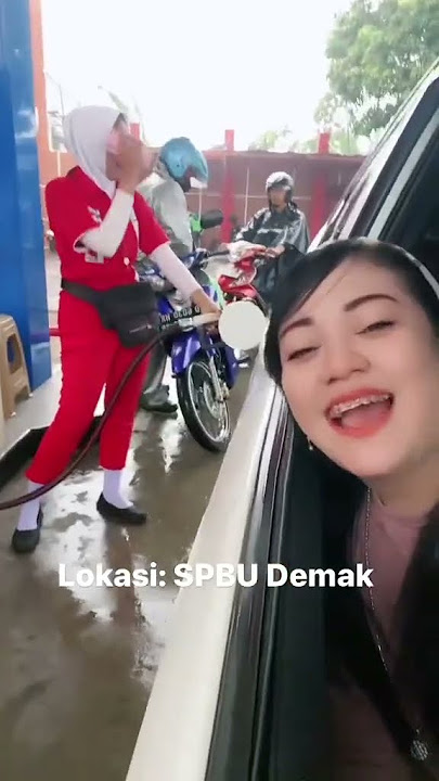 Pegawai SPBU cantik #shortvideo